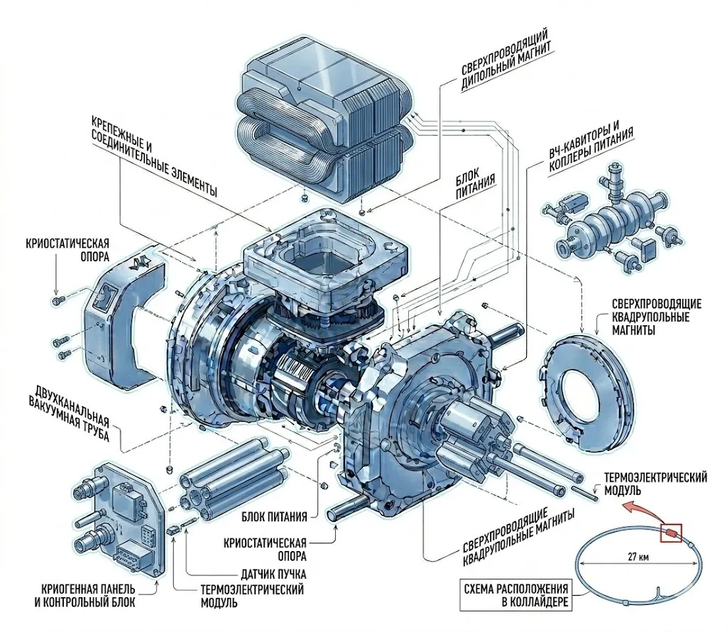Схема сборки сложной системы